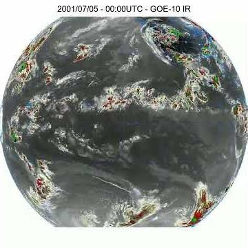 Infrared Satellite Timelapse from the Year 2001 - GOE-10