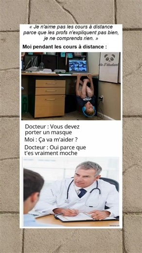 Moi pendant les cours à distance ! #memes #humour #viralshort #funny #drole