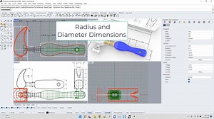 Rhino Dimension Basics - 4 Radius Dimensions
