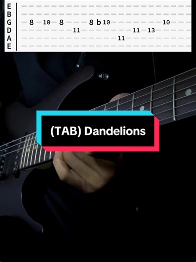 Dandelions Guitar Cover - Ruth B. Tab Tutorial