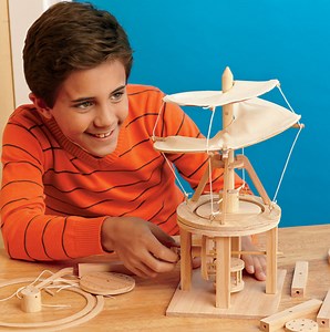 Leonardo Da Vinci Helicopter - A re-creation of Leonardo da Vinci's Aerial Screw