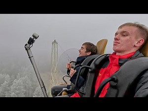 "Merlin and the Magic Circle" in a foggy morning ( Onride / POV ) [ Freizeit-Land Geiselwind 2024 ]