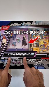 131K views · 3.2K reactions | 70k Follower Giveaway! Cynthia's Garchomp ex Premium Collection! SU-SU-SU-SULIT 螺 | Gamebookr | Facebook