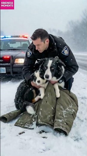 Kindness 🐾 Police Officer's Heartwarming Rescue Story #kindness #rescue #shorts