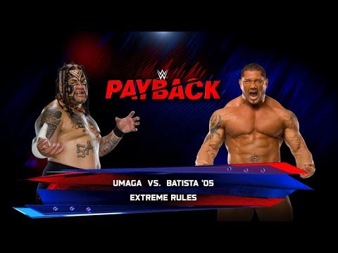 WWE 2k25 - Umaga vs Batista '05: Extreme Rules Match at Payback 