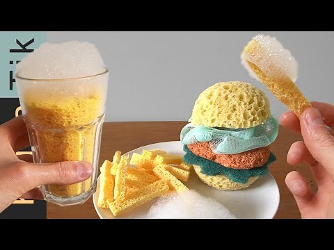 Eating fastfood SPONGES!
