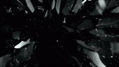 Glass shattered and broken in slow motion. Alpha matte