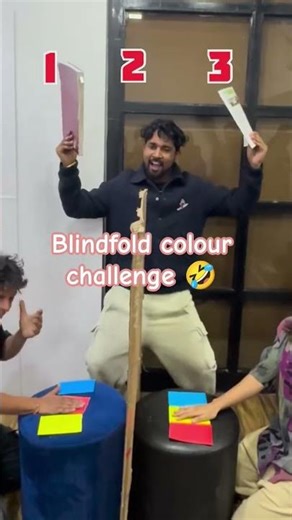 blind fold colour challenge #trending