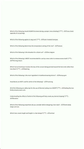 oaU 1660943881 psi cosmetology practice test questions and answers