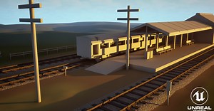 ArtStation - Train Station Blockout Timelapse - Unreal Engine 5 Tutorials