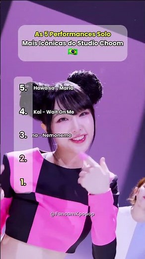 5 Performances Solo Mais Icônicas do Studio Choom #hwasa #kai #yena #taemin #jhope #solo #solistas