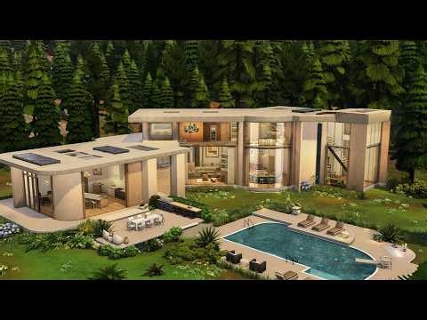 Minimalistic Dream Family Home in the Sims 4 | Speedbuild & Tour | NO CC