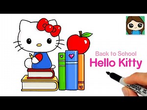 How to Draw Back to School with Hello Kitty