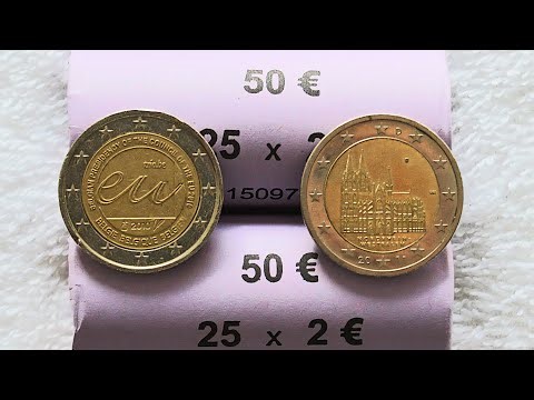 2 Euro commemorative coin hunt | Ep. #19: "Always those second rolls ..." | rare coin roll hunting