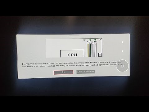 memory modules were found on non optimized memory slot RESOLVED! FIXED!