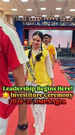 🎖️ New Student Council Takes Oath | Future Leaders of JMPS Agra