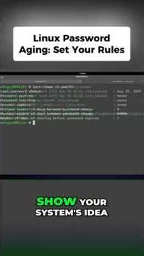 Master Linux Password Policies Using chage #linux #tutorial