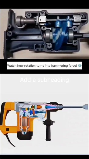 🔨 How Does a Rotary Hammer Drill Work? Internal Mechanism Explained!