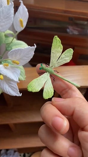 “แมลงปอ” (Dragonfly) #crochet #crochetlov #crochetdragonfly #dragonfly | Naowarat Wansan