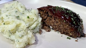 Recipe: Lentil Meat-Free Loaf with Dairy-Free Herbed Mashed Potatoes