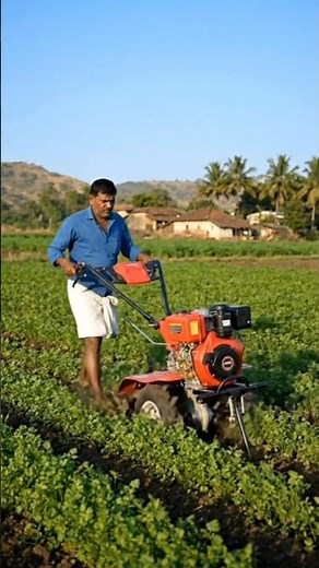 "Modern Farmer Using Power Tiller | New Technology in Indian Agriculture"