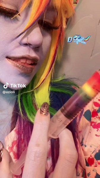 RAINBOW FACTORY ANYONE?? i was stained blue after this #rainbowfactorycosplay #rainbowfactory #mlpcreepypasta #rainbowdash #rainbowdashcosplay #mlpcosplay #mlp #mylittlepony #rainbowdashmlp #azioli