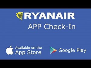 How to RYANAIR FREE Online APP CHECK-IN smartphone Tutorial