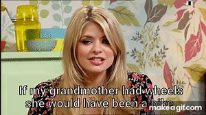 Gino D'Acampo "If my Grandmother had wheels she would have been a bike" -18th May 2010 on Make a GIF