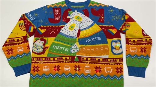 🎄 Stay warm and cozy this winter in your very own 2024 MARTA “ugly” holiday sweater. This *LIGHT-UP* sweater is exclusively online at our new MARTA Merch store. So don’t delay – order now and let MARTA light up your holidays! | MARTA