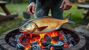 how do you cook fish on coals? - Test Food Kitchen