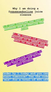 So I am doing my second Squeezed juice cleanse this week. If you have been thinking about doing one too...do it with me!!! Below are my reasons why...what are your reasons you want to do one? (Use the code “mix” to get the cleanse at the best price) - #ad - Sara | Mix 94.7 | Facebook