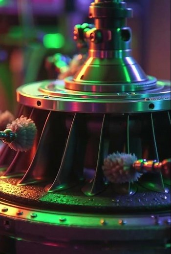 Robotic Jet Engine Assembly ASMR #satisfying #asmr #engineering