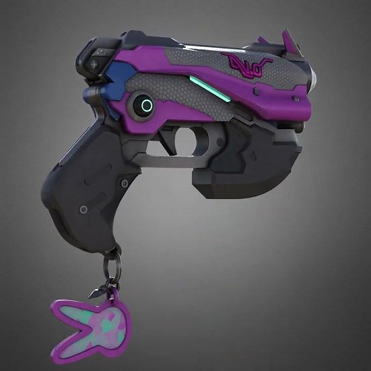 Overwatch 2 D.VA Pistol 3D printable model | replica | prop | cosplay | stl | print file