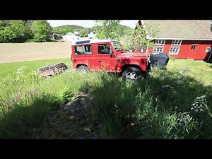 Land Rover Defender 90 with Ashcroft underdrive and difflocks at work off-road .