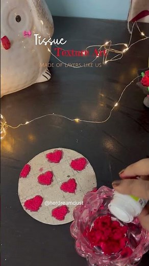 👉 “DIY Texture Art Using Tissue Paper ✨ Easy & Aesthetic Wall Decor | #Shorts”
