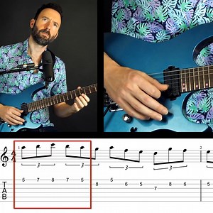 Learn difficult guitar riffs the easy way with the Input 1 technique. #BeginnerGuitar #guitarlessonsonline #GuitarLessons | GuitarTricks.com