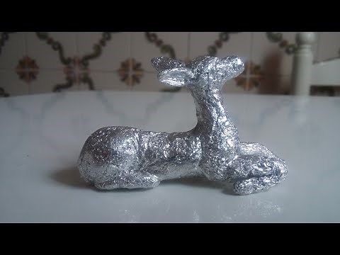 Escultura con papel aluminio