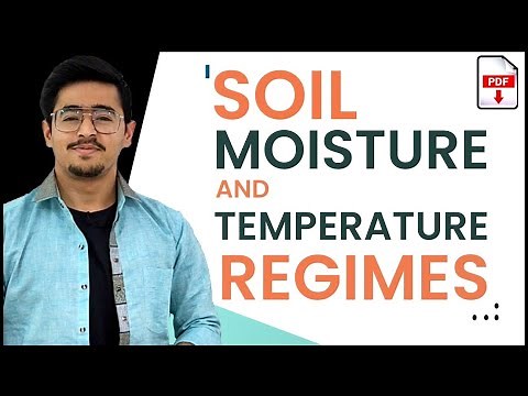 SOIL MOISTURE REGIMES AND SOIL TEMPERATURE REGIMES #soilscience #icarjrf