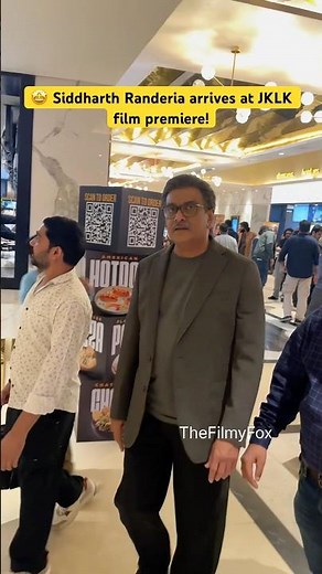 Superstar Siddharth Randeria aka Gujjubhai at his film JKLK Premiere screening in Ahmedabad.