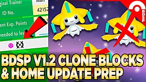 Cloned Pokemon Blocked & Pokemon Home Update PREP - BDSP V1.2 Patch Notes