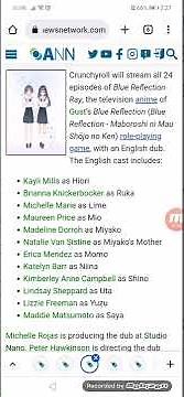 Crunchyroll Announces English Dubs for Super Cub, Blue Reflection Ray Anime