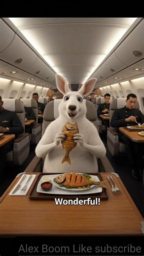 Fried Fish + Kangaroo + First Class = Wow #kangaroolife #marriageproposals