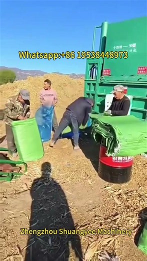 Silage Compressing Baling Machine Corn Straw Baler Hydraulic Baler Machine #strawbaler
