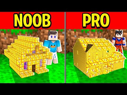 BETO VS DAVI: DESAFIO DA MENOR CASA DE LUCKY BLOCK NO MINECRAFT!!