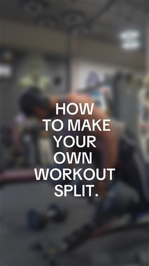 How to make your own workout split.#shorts #gymworkout #workoutsplit