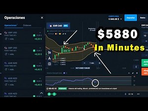 $5,880 USD in 10 minutes applying this trading strategy in olymp trade - bollinger bands + rsi
