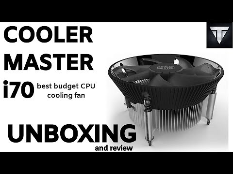 Unboxing COOLER MASTER i70 CPU cooling fan | hands on | THE TECHIANS.