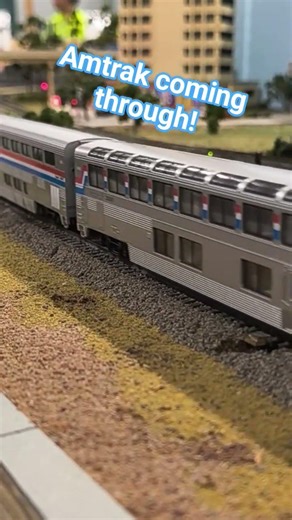 Here comes the Amtrak, Deland Train Show April 2026 #modeltrains #nscale #delandtrainshow #hobby