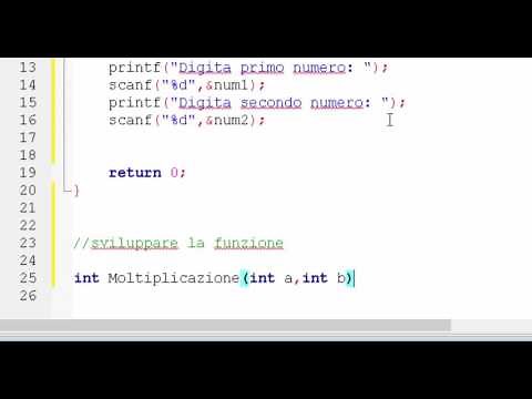 Linguaggio C - Funzioni [parte 1]