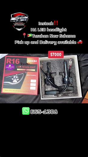 Instock‼️ H1 LED headlight $7000 📍🇬🇾Tuschen New Scheme Pick up and Delivery available 🚗 665-1308 #fyp #foryoupage #forpageviral #fypシ゚ #autoacessories